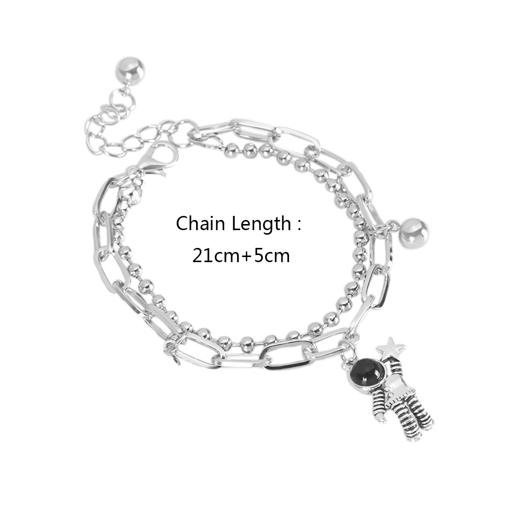 Vòng Tay Kim Loại Mặt Hình Phi Hành Gia Cho Nam | BigBuy360 - bigbuy360.vn