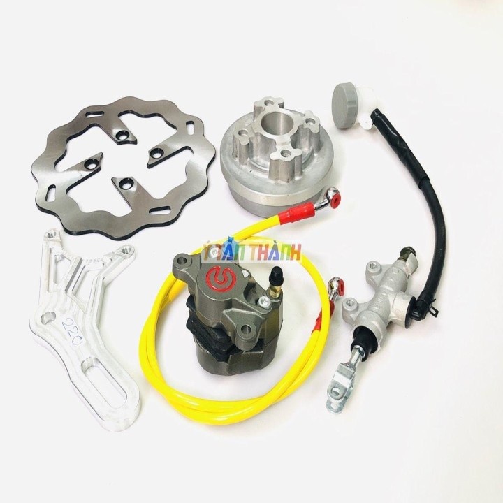 Bộ Đĩa Sau Wave Heo Rembo Xám Đĩa 220Mm V3 MS1271