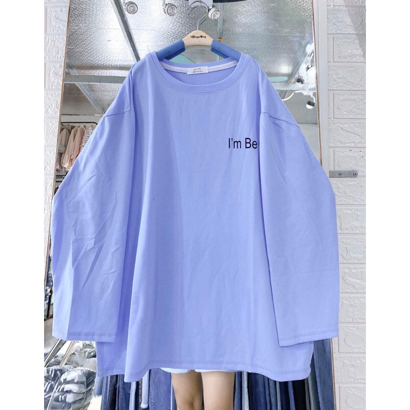 [Xả Kho 05]Áo Thun Mặt Cười Tay Dài Unisex❤Sweater Phông Dáng Suông Basic Kiểu Dáng Ulzzang Nam Nữ