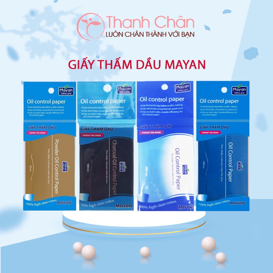 Giấy Thầm Dầu Mayan Skincare Oil Control Paper