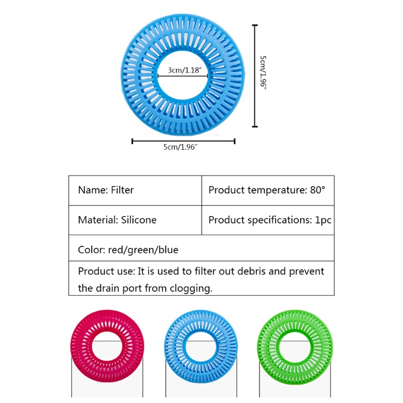 Nắp Đậy Cống Thoát Nước Bồn Rửa Chén / Phòng Tắm Bằng Silicone
