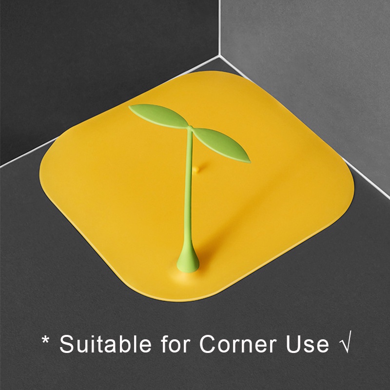 1 Nắp đậy cống thoát sàn hình cây mầm nhỏ bằng silicone xinh xắn