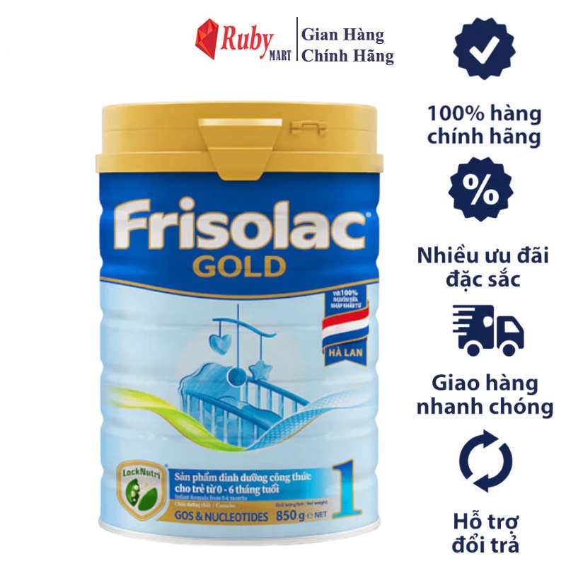 Sữa Bột Frisolac Gold 1 850g Dễ Uống