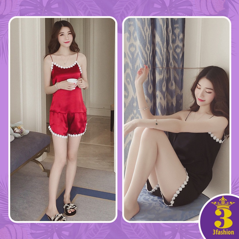 Đồ Ngủ Bộ Nữ Hai Dây Sexy Vải Lụa Băng Mềm Mịn Thoáng Mát Rủ Nhẹ Vải Mỏng Mềm Mịn Sexy Quyến Rũ - N07