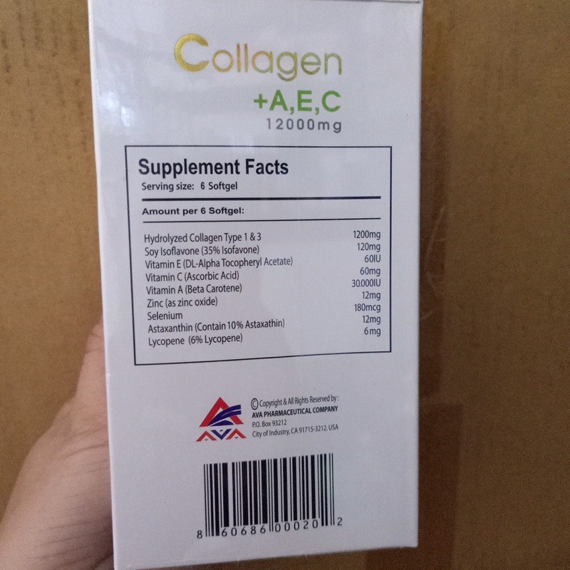 Viên uống collagen AEC 12000mg chính hãng