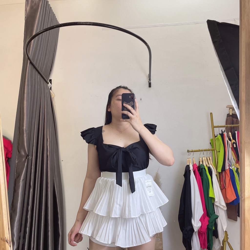 Áo Sơ Mi Cánh Tiên Bigsize Croptop Lên Phom Cực Dễ Thương, Áo Sơ Mi Kiểu  CT