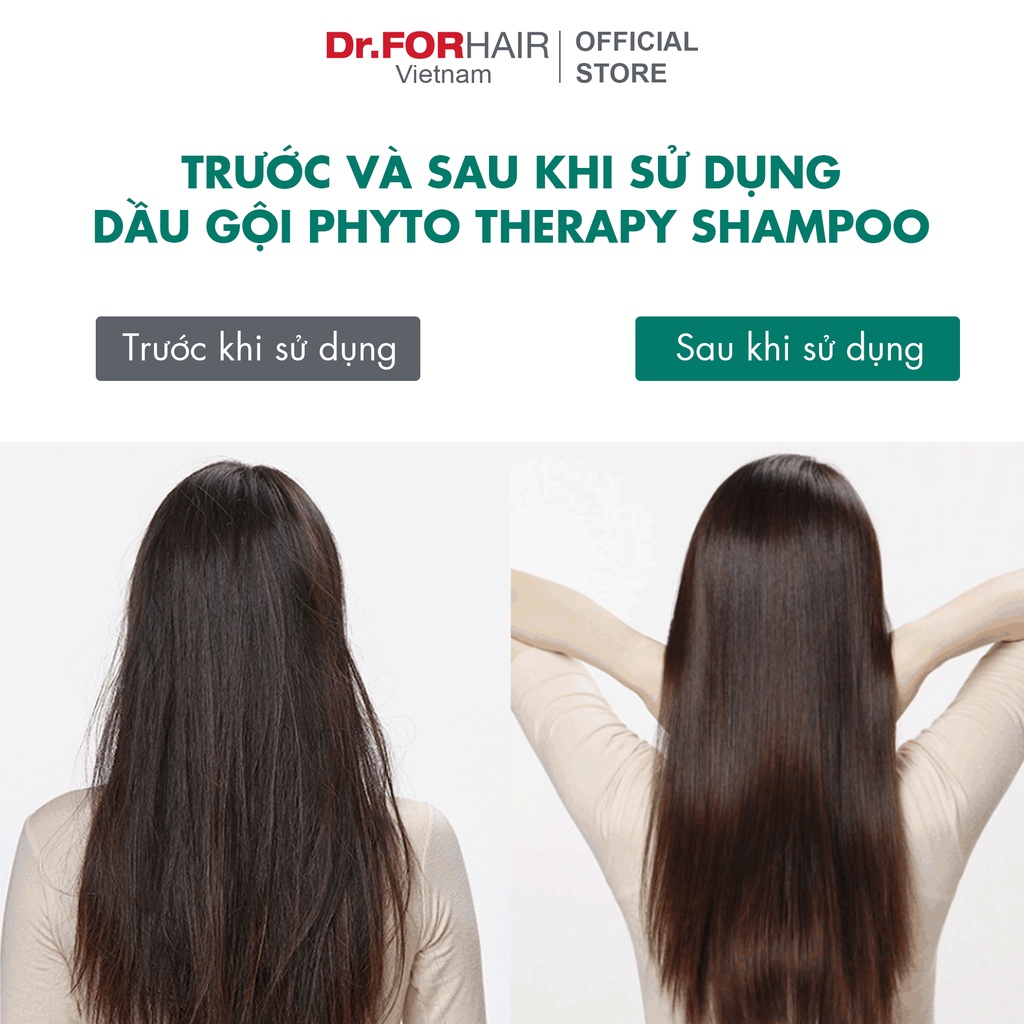 Dầu gội CHO DA NHẠY CẢM, chiết xuất thực vật an toàn và dịu nhẹ Dr.FORHAIR Hàn Quốc Phyto Therapy Shampoo 300ml