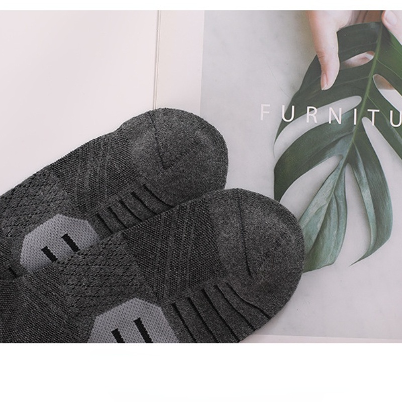 Vớ Thể Thao Cổ Cao Trung Bình Dày Dặn Thấm Hút Mồ Hôi Phù Hợp Cho Leo Núi/Đi Bộ Đường Dài