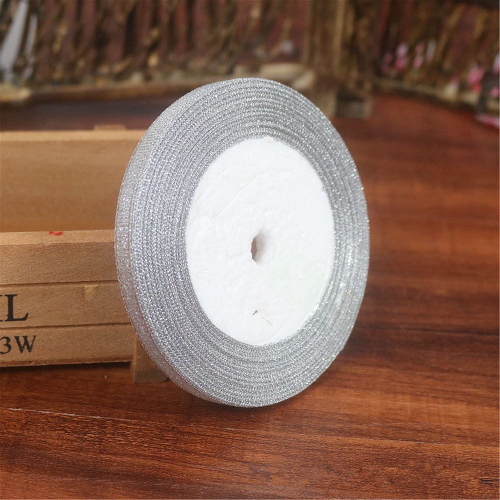 Cuộn Dây Ruy Băng Lụa Satin 25 Yards 6mm Dùng Trang Trí Tiệc Cưới