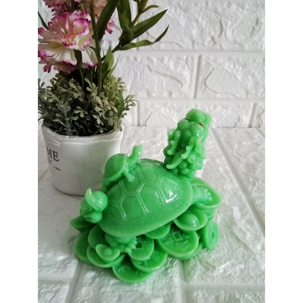 Tượng Long Quy đại phát đá xanh poly LQX01 | BigBuy360 - bigbuy360.vn