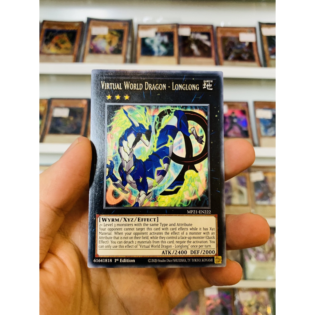 Thẻ Bài Lẻ YugiOh Mã MP21-EN222 - Virtual World Dragon - Longlong - Rare - 1st Edition