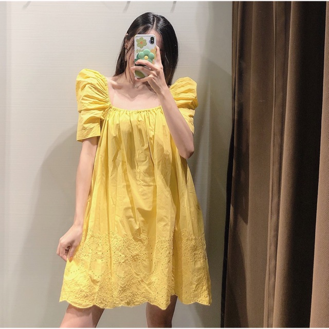 ĐẦM SUÔNG TAY PHỒNG VẢI XÔ HÌNH THẬT