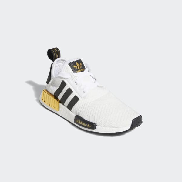 Giày Adidas NMD  🔴FREESHIP🔴Adidas NMD R1 White Black Gold Chính Hãng - Giày Adidas Nữ Authtentic [EG5665