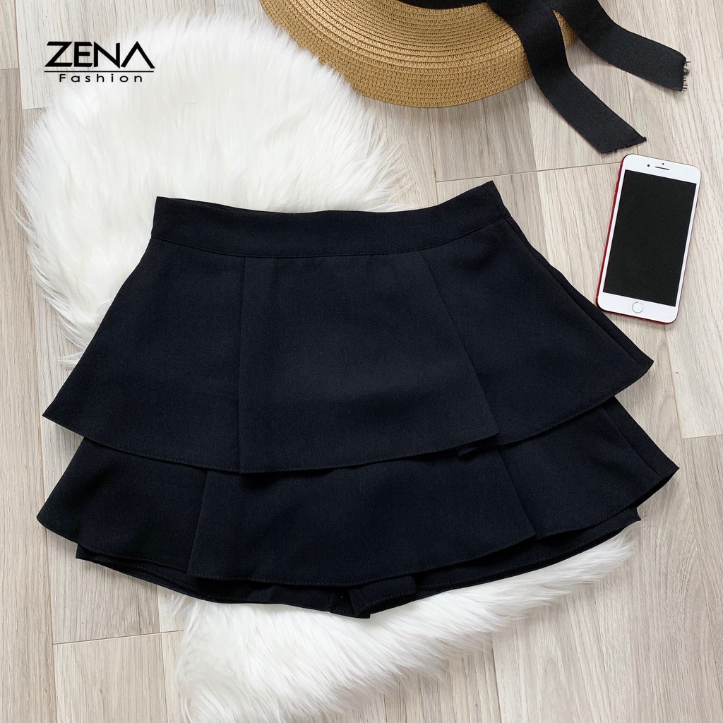 14261 quần short vải giả váy xòe 2 tầng