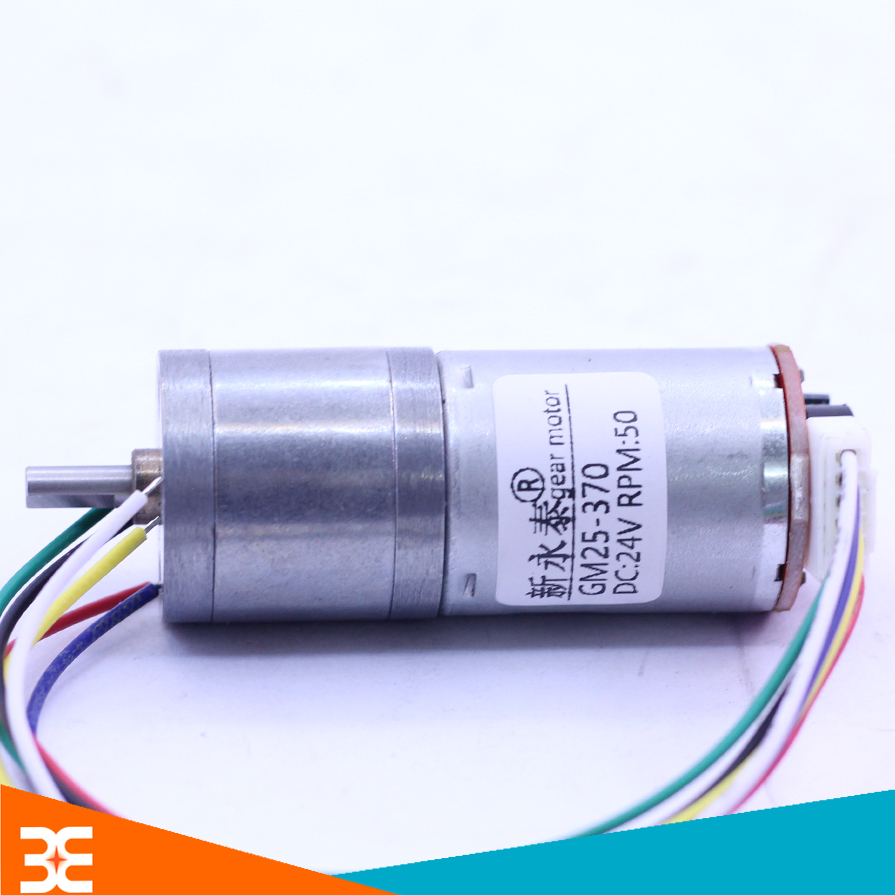 Động Cơ Encoder Giảm Tốc GM25-370, Động Cơ Giảm Tốc 12V-24V Dùng Trong Xe Mô Hình, Xe Tự Cân Bằng