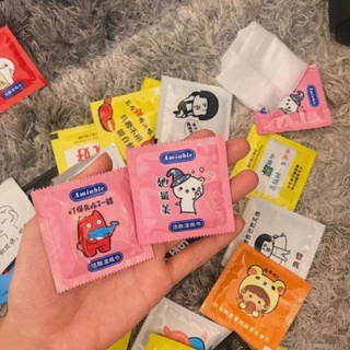 Khăn giấy ướt mini cồn kháng khuẩn không mùi