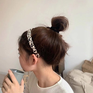Băng Đô Cài Tóc In Họa Tiết Da Báo Phong Cách Retro Hàn Quốc