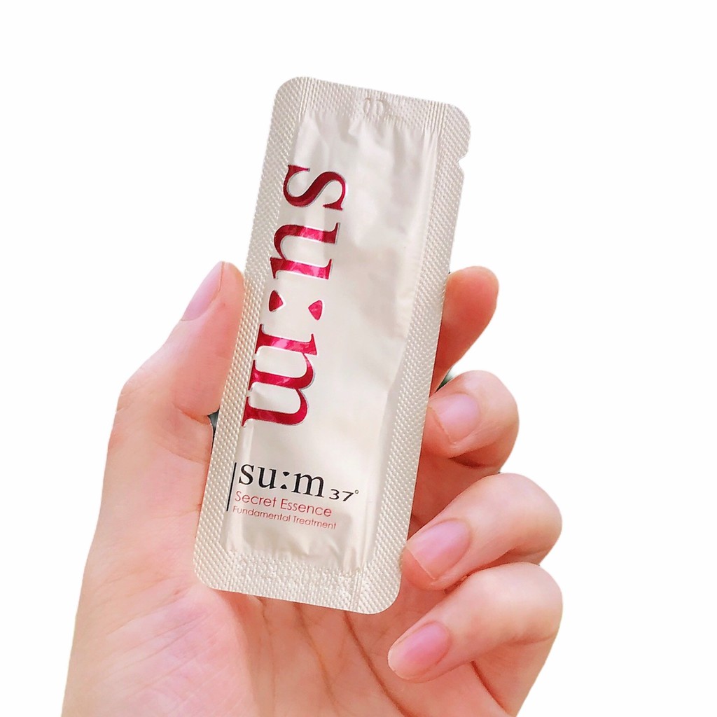 GÓI TINH CHẤT NƯỚC THẦN TÁI SINH, SÁNG DA SUM SECRET Fundamental Treatment 1ML
