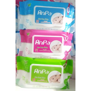 Khăn Ướt baby Anpa 80 gr có mùi