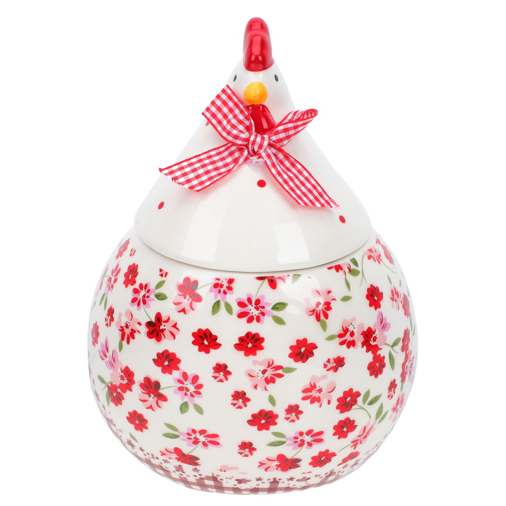 1 Hũ Đựng Bánh Quy / Kẹo / Đường / Trang Sức Hình Gà Con Bằng Sứ Độc Đáo Trang Trí Nhà Cửa