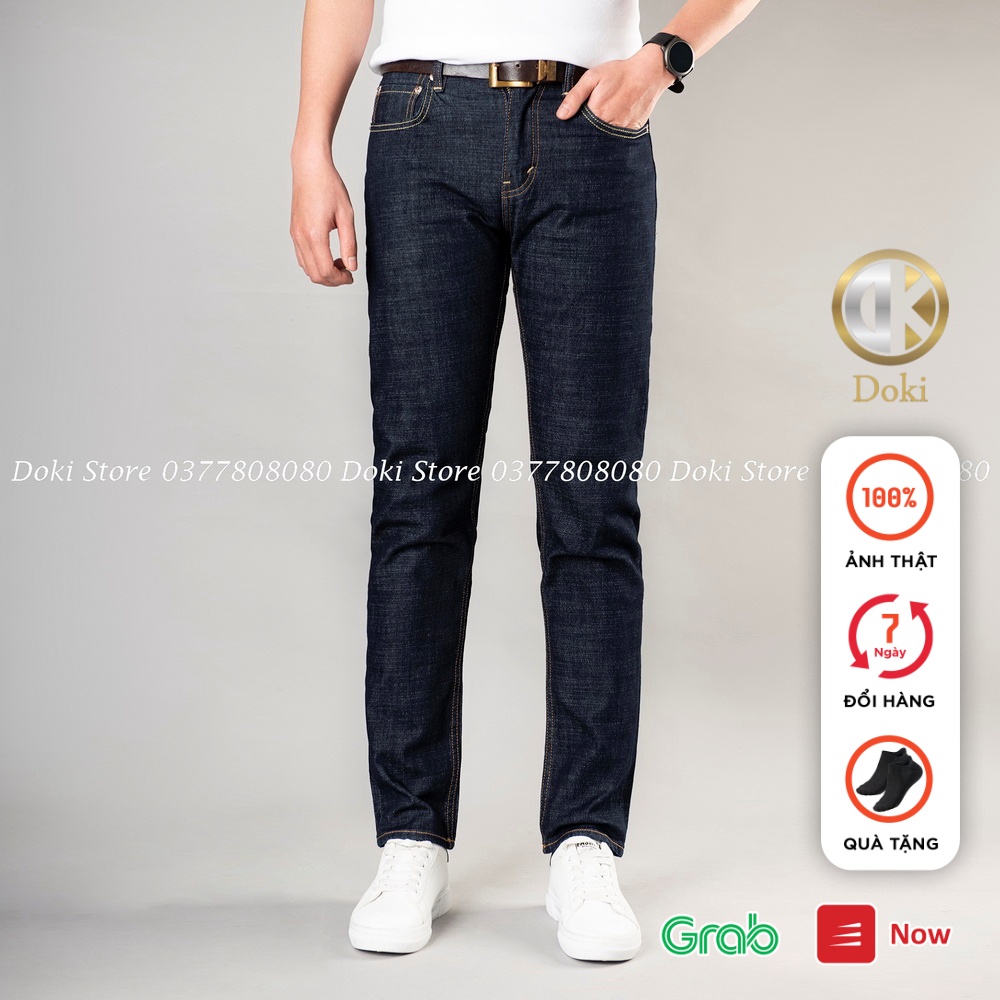 Quần Jean Nam Màu Xanh Xám, Phom Trẻ Trung, Ôm Vừa, Có Giãn Thoải Mái - DOKI DK-20 | BigBuy360 - bigbuy360.vn