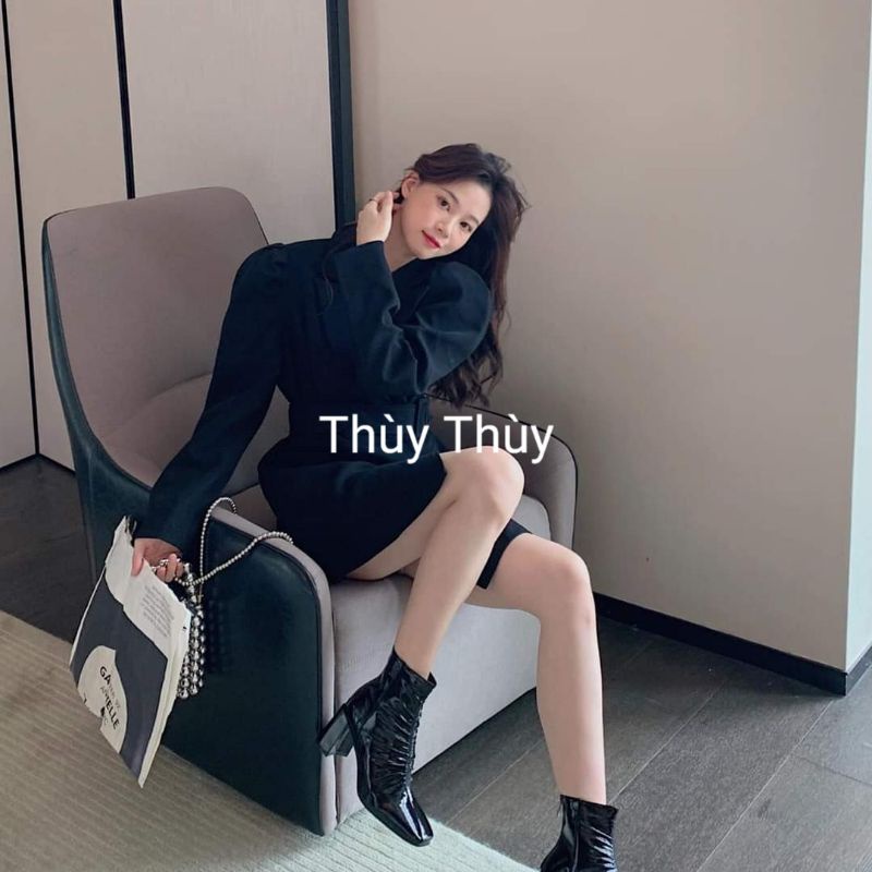 Bốt cổ nhăn siêu sang chảnh hàng loại đẹp | BigBuy360 - bigbuy360.vn