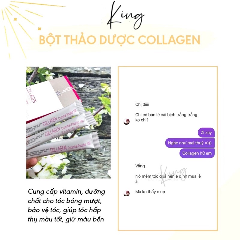 Bột COLLAGEN HÀN QUỐC - Phục Hồi Hư Tổn Tóc Nát