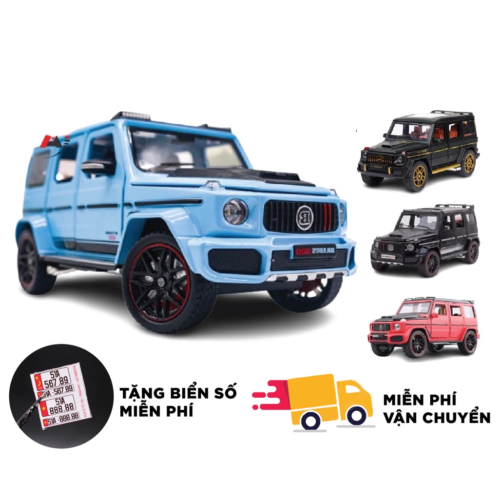 Mô hình xe Mercedes Benz Brabus G800 đánh lái được full open 1:24 Miniauto DC24253 8082