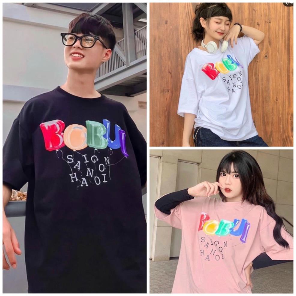 Áo thun BoBui Sài Gòn Hà Nội form rộng tay lỡ Unisex Nam Nữ - Leevin Store 😘 *