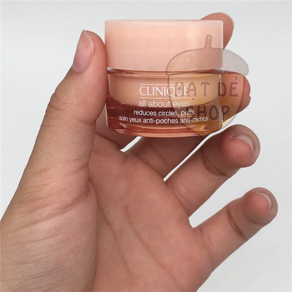 Clinique Kem Dưỡng Mắt All About Eyes 7ml (cấp ẩm giảm nhăn và bọng mắt)-Hàng Chính Hãng