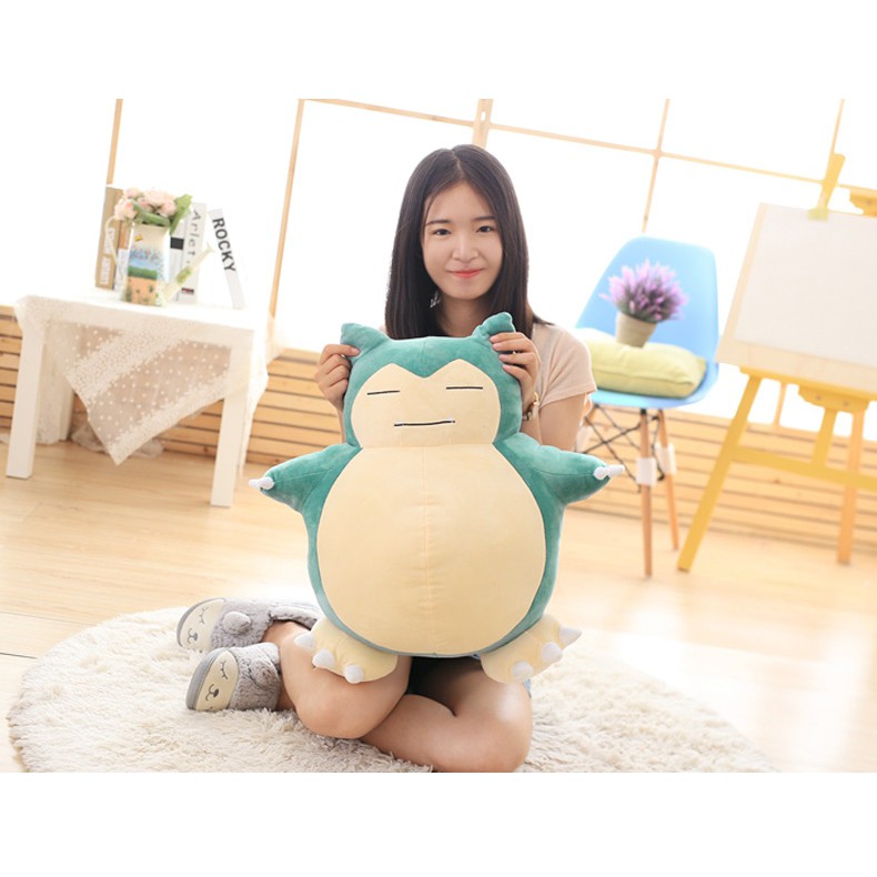 Đồ chơi thú nhồi bông hình nhân vật Kabi Snorlax dễ thương 30cm / 50cm