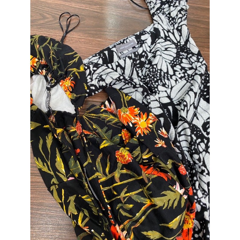 Đầm co giãn body cổ vuông gợi cảm VNXK Urban Outfitters