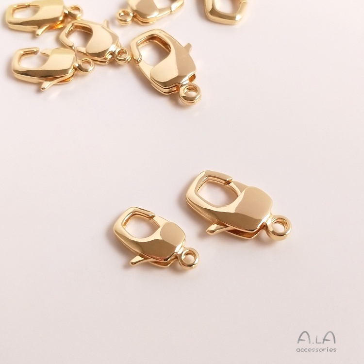 Kẹp Càng Cua Bằng Đồng 14K Màu Vàng Đồng Làm Phụ Kiện Vòng Tay/Dây Chuyền diy