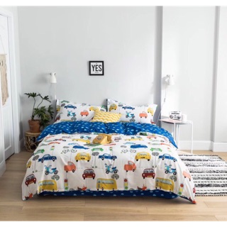 Set chăn ga hoạ tiết ô tô