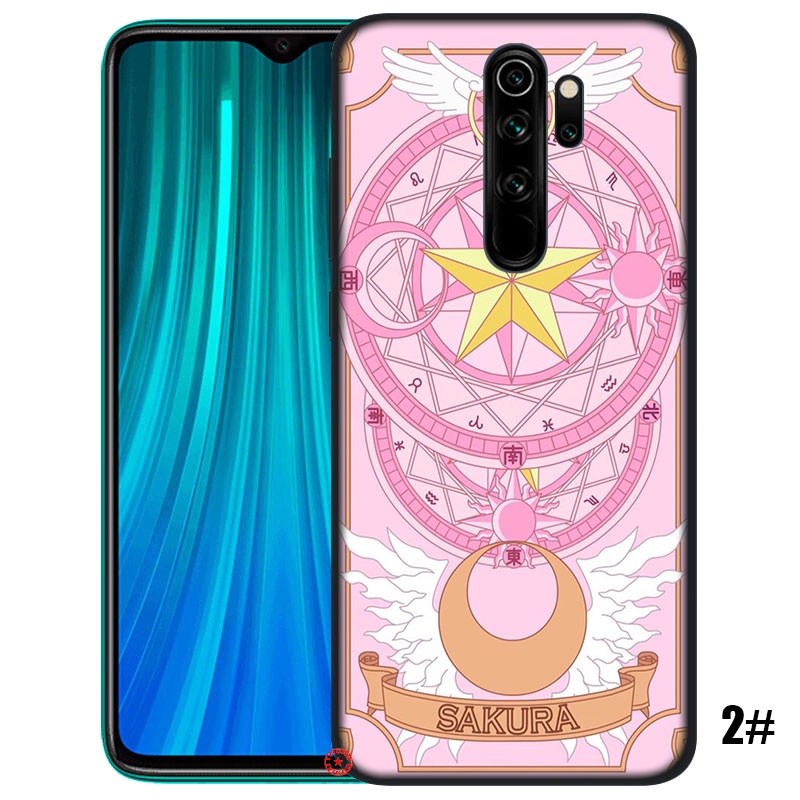 Ốp điện thoại silicon dẻo họa tiết hoạt hình thủ lĩnh thẻ bài Sakura cho XIAOMI REDMI NOTE 8 10 PRO MAX 8T K40 K30 SFI22