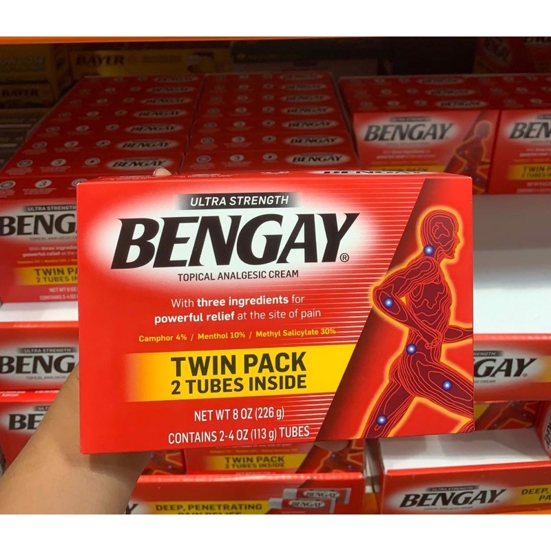 Dầu xoa bóp Ultra Strength Bengay - Hộp 2 tuýp 113g