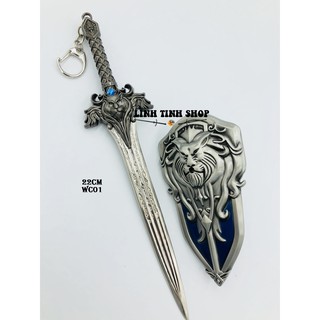 Móc Khóa Mô Hình Kiếm và Khiên Warcraft