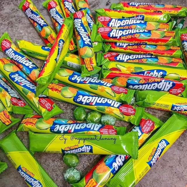 Kẹo Alpenliebe Hương Xoài Nhân Muối Ớt Thỏi 9 Viên