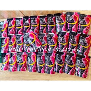 Tinh chất đẹp da Night diet tea beauty hồng 16 gói