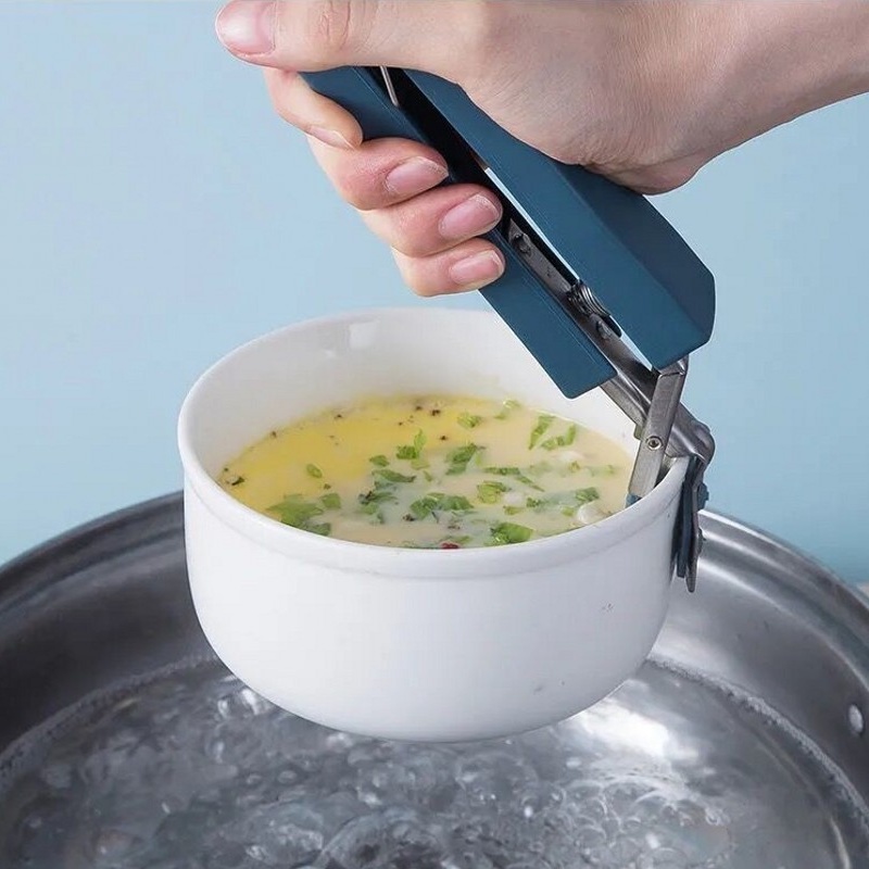 Kẹp Gắp Chén Dĩa Nóng Chống Bỏng Bằng Thép Không Gỉ