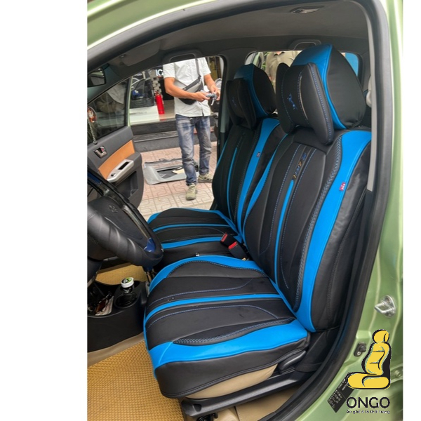 Áo Ghế Ô tô Thời Trang Da Cao Cấp Mẫu Ngựa Thời Trang Thoáng Khí Viền Chỉ Nổi Trùm Kín 360°