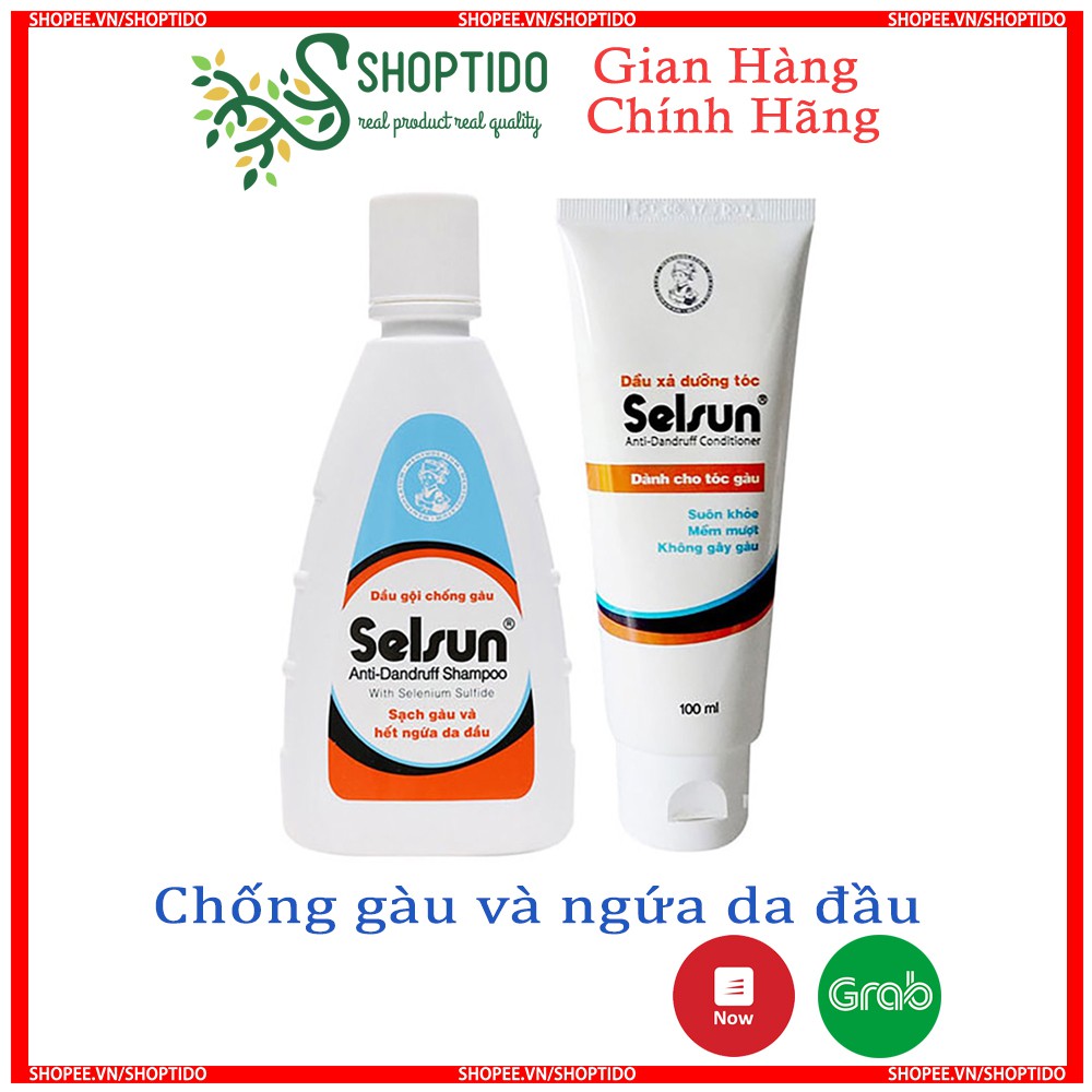 Dầu gội, dầu xả ngăn ngừa gàu và ngứa da đầu Selsun anti – dandruff shampoo 50ml - 100ml hàng chính hãng Selsun