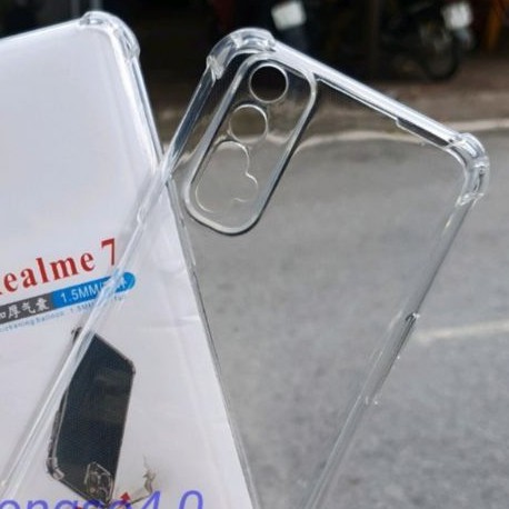 Ốp lưng bảo vệ camera Realme 7 chống sốc trong suốt có gờ nhô cao 4 góc bảo vệ máy