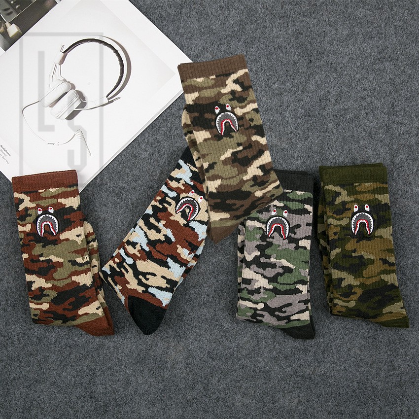 Tất Vớ bape cao cổ rằn ri [SHOPEE TRỢ GIÁ]