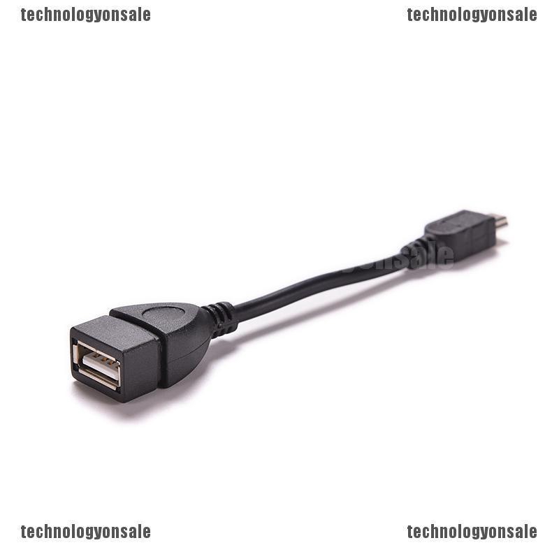 Cáp Otg Chuyển Đổi Mini 5P Sang USB 2.0 Type A