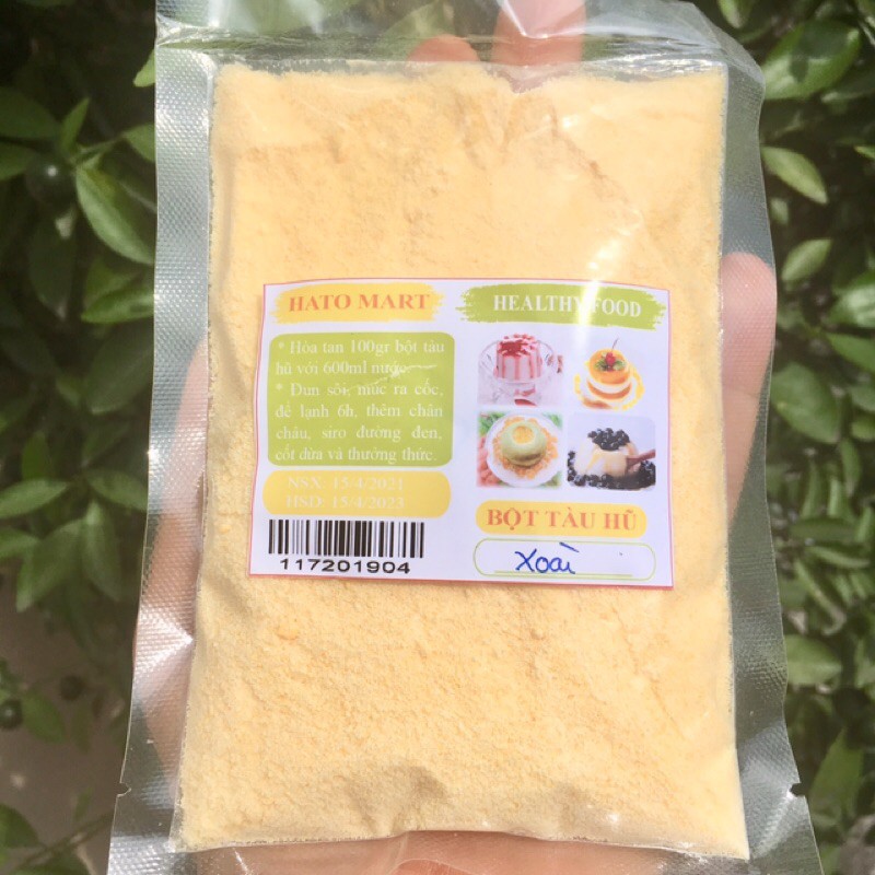 BỘT TÀU HŨ VỊ XOÀI 100gr, chỉ có tại Xưởng Chè ngon và đồ ăn vặt