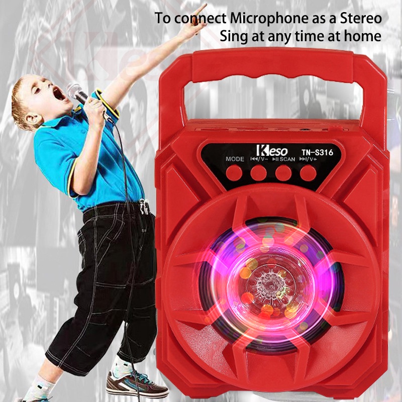 Loa bluetooth di động, chất lượng âm thanh tốt, loa siêu trầm, chất lượng cao, đèn nhấp nháy