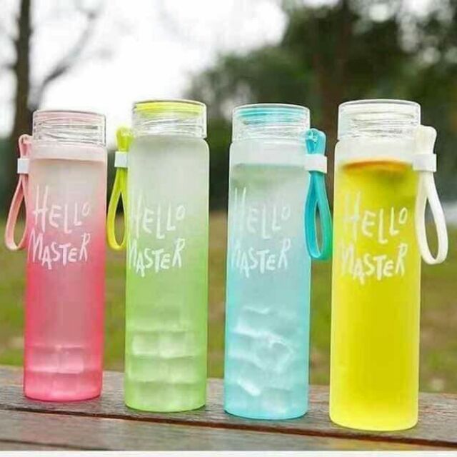 Combo 25 bình hello master thuỷ tinh 500ml