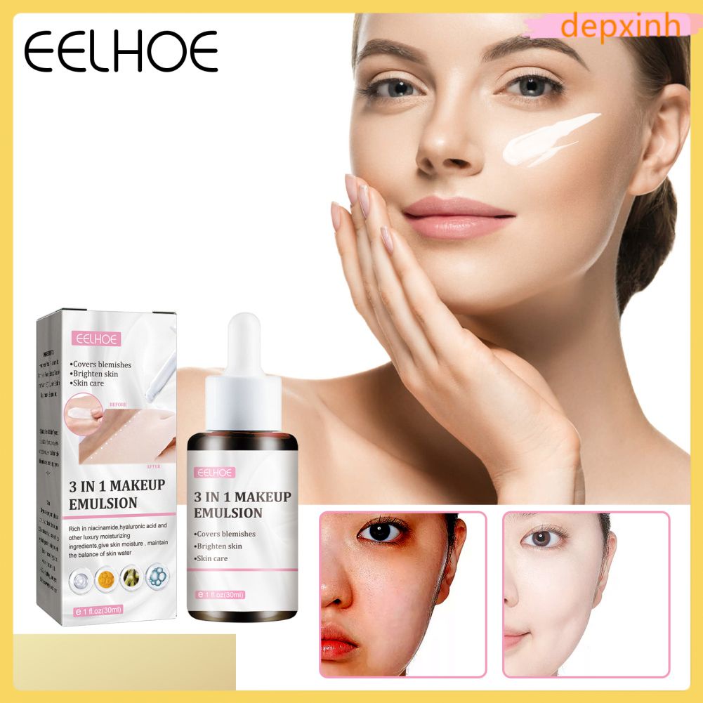 Còn Hàng Eelhoe 3 Trong 1 Kem Trang Điểm Che Khuyết Điểm Làm Sáng Tông Màu Da Chăm Sóc Da Kem Nude Trang Điểm lớp Trang Điểm Không Giả Trắng Da Dưỡng Ẩm Cá Tuyết