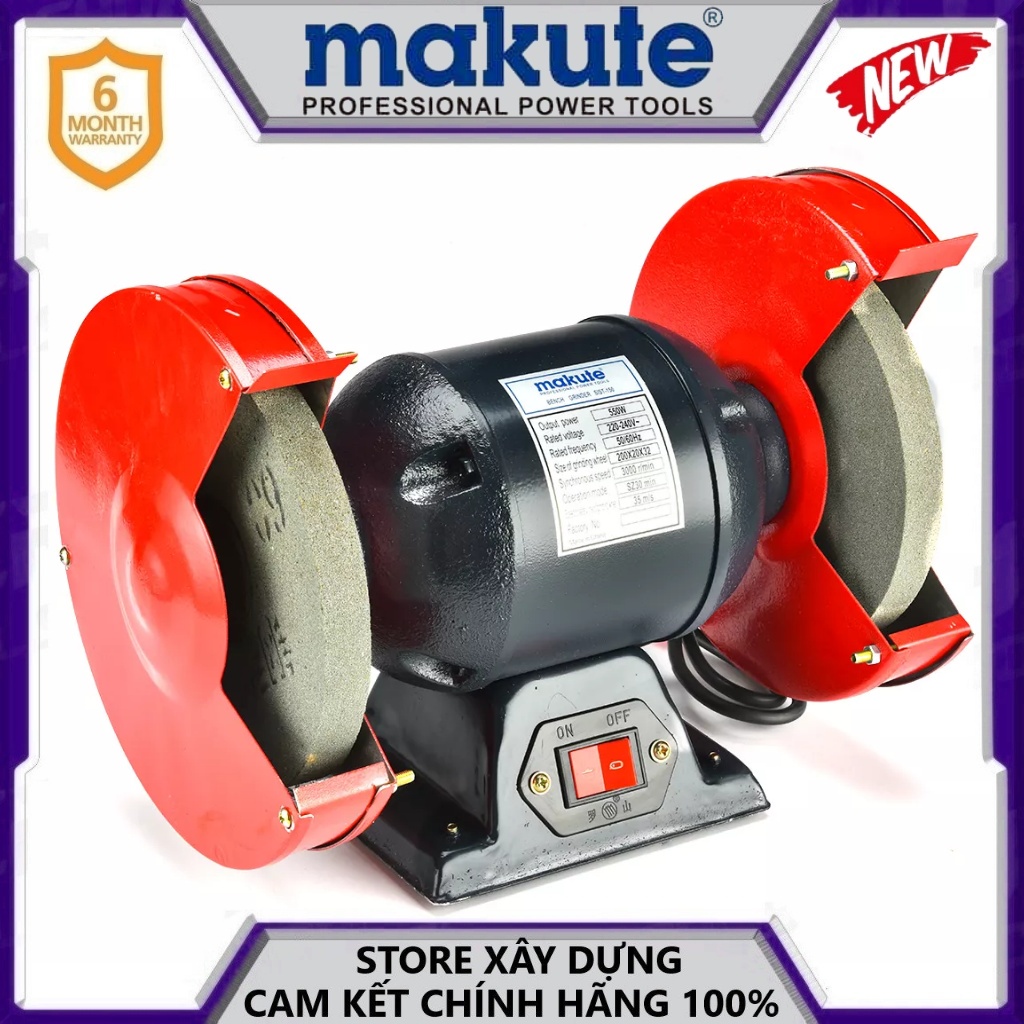 MÁY MÀI 2 ĐÁ 550W 200MM MAKUTE SIST- 200- HÀNG CHÍNH HÃNG